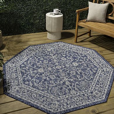 Palazzo Vine And Border Textured Weave Indoor/outdoor Area Rug
