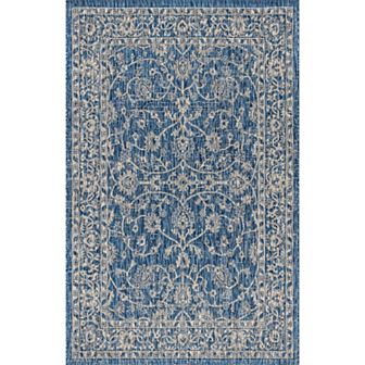 Palazzo Vine And Border Textured Weave Indoor/outdoor Area Rug