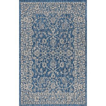 Palazzo Vine And Border Textured Weave Indoor/outdoor Area Rug