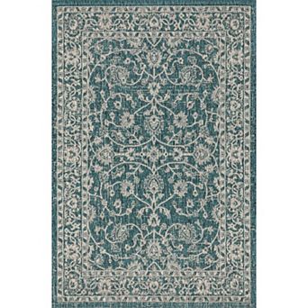 Palazzo Vine And Border Textured Weave Indoor/outdoor Area Rug