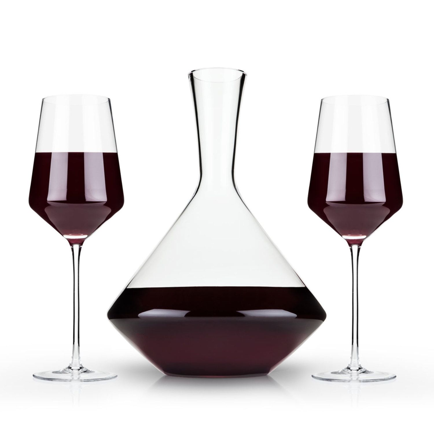 Reserve Nouveau Amber-Colored 22oz Wine Glasses by Viski (Set of 2)