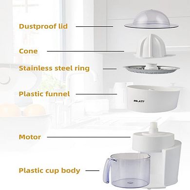 Electric Orange Juicer Citrus Squeezer for Lime Grapefruit, Orange Crush Machine, 28Oz