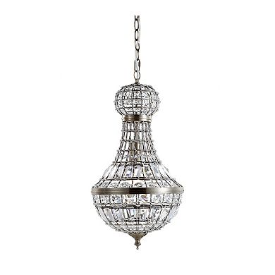 Regina Crystal/metal Empire Led Pendant