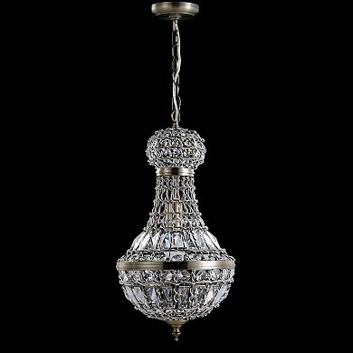 Regina Crystal/metal Empire Led Pendant
