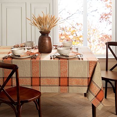 Elrene Home Fashions Autumnal Harvest Jacquard Rectangle Tablecloth