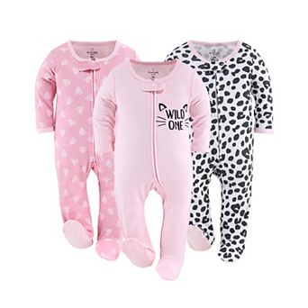 The Peanutshell Baby Sleep N Play Footed Pajamas For Boys Or Girls, 3 Pack