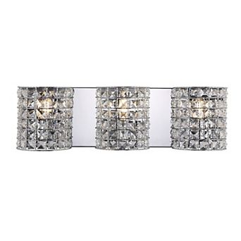 Clara Deco Metal/crystal Classic Glam Led Vanity Light