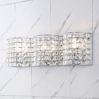 Clara Deco Metal/crystal Classic Glam Led Vanity Light