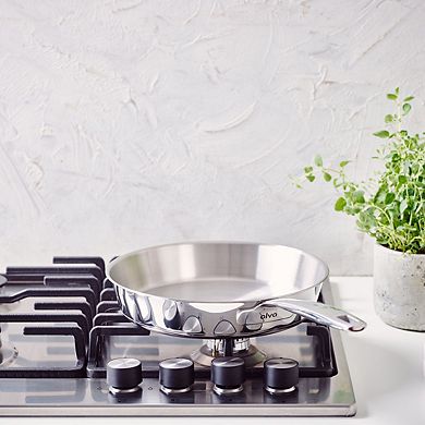 Alva Maestro 11" Non-Toxic Stainless Steel Frying Pan, Compatible w/ all Stovetops & Induction Safe