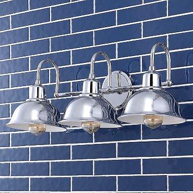 Frisco Farmhouse Industrial Iron Led Vanity