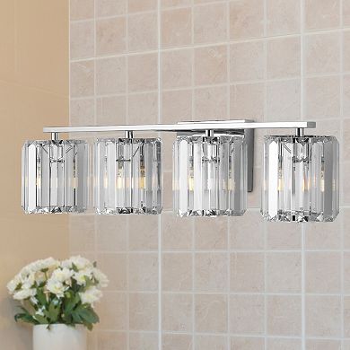 Coco Prism Vintage Metal/glass Classic Glam Led Vanity Light