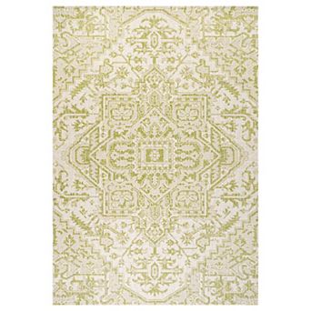 Estrella Bohemian Medallion Textured Weave Indoor/outdoor Area Rug