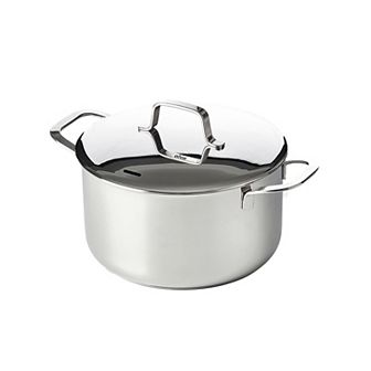 Alva Maestro Stainless Steel 4-qt Stock Pot & Lid, Compatible w/ All Stove Top & Induction Ready