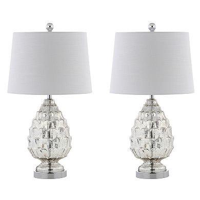 Artichoke Glass Led Table Lamp (set Of 2)