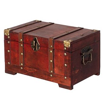Multi-Function Vintage-Inspired Small Wooden Storage Box