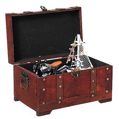 Multi-Function Vintage-Inspired Small Wooden Storage Box