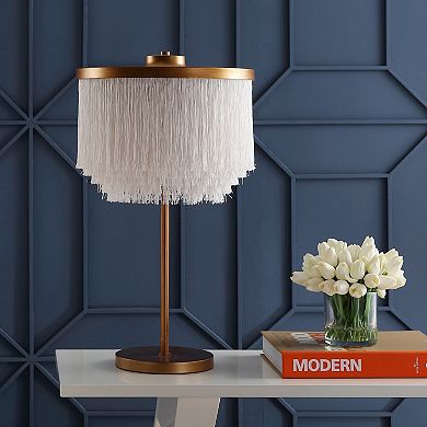 Coco Fringedmetal Led Table Lamp