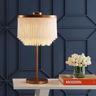 Coco Fringedmetal Led Table Lamp