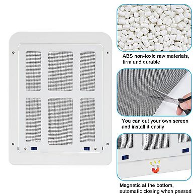 Lockable Pet Screen Door Magnetic Self-Closing Screen Door with Locking Function