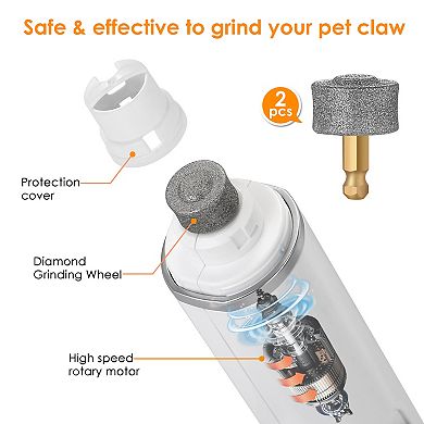 Rechargeable Pet Nail Grinder Trimmer