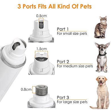 Rechargeable Pet Nail Grinder Trimmer