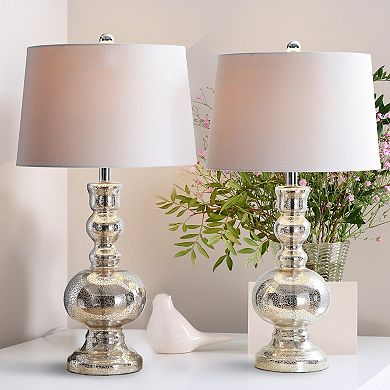 Genie Glass Led Table Lamp (set Of 2)