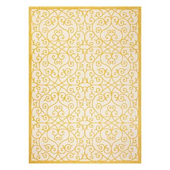 Madrid Vintage Filigree Textured Weave Indoor/outdoor Area Rug
