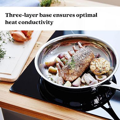 Alva Chef Stainless Steel Frying Pan Skillet Non-Toxic Cookware Stainless Steel Skillet 11"