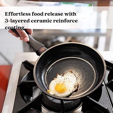 Alva Energy Nonstick Ceramic Aluminum Frying Pan, Compatible with all Stovetops, Induction Safe, 11"