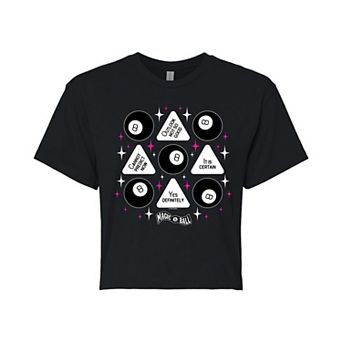 Juniors' Magic 8 Ball Cropped Tee