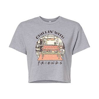 Juniors' Friends Chillin' With Friends Cropped Tee