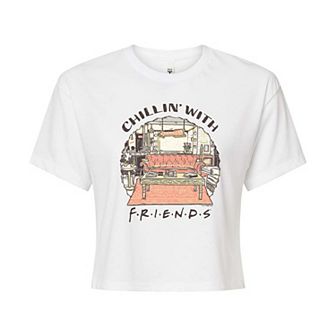 Juniors' Friends Chillin' With Friends Cropped Tee