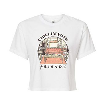 Juniors' Friends Chillin' With Friends Cropped Tee