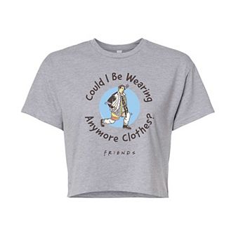 Juniors' Friends Wearing Anymore Clothes Cropped Tee