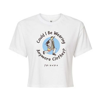 Juniors' Friends Wearing Anymore Clothes Cropped Tee