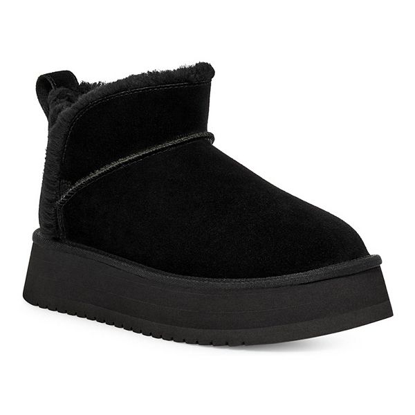 Koolaburra by UGG Women's Koola Ultra Mini Platform Ankle Boots - Black (11)