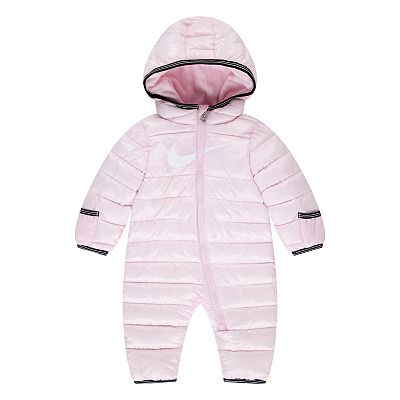 Newborn Baby Girls Nike Water Resistant Swoosh Snowsuit