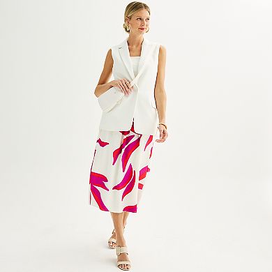 Women's Nine West Single Button Vest
