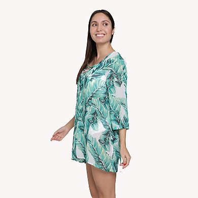 Women's Portocruz Lace Neck Tunic Swim Cover-Up