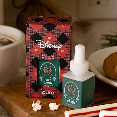 Disney Mickey Mouse Cozy Christmas Cabin Dual Fragrance Refill Pack for Pura Smart Fragrance Diffuser