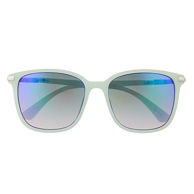 Women's Tek Gear® 57mm Thin Combo Modern Square Polarized Sunglasses