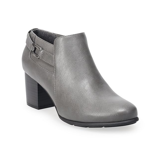 knee length dresses for ladies Johnston & Murphy Liliana 78-51960 Womens Gray Suede Casual Dress Boot main image 1