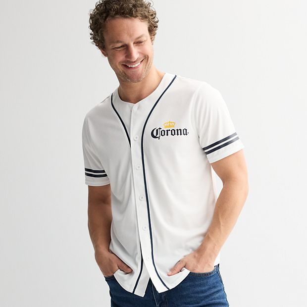 Men's Corona La Cerveza Mas Fina 25 Graphic Baseball Jersey