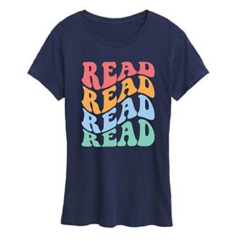 Women's Read Retro Stacked Graphic Tee