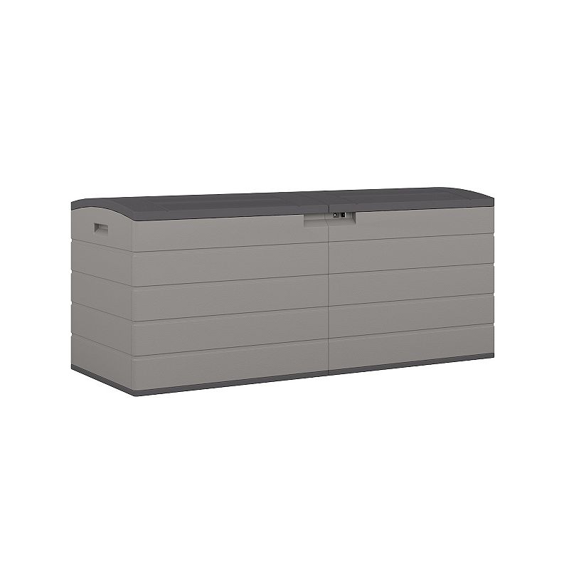 UPC 044365030234 product image for Suncast 120 Gallon Deck Box, Dove Gray | upcitemdb.com