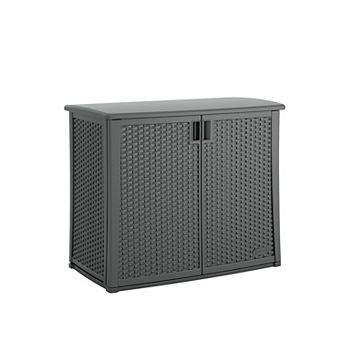 Suncast Wicker Outdoor Cabinet