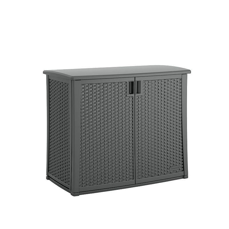 Suncast Outdoor 97-gallon Cabinet Deck Storage Box  Gray