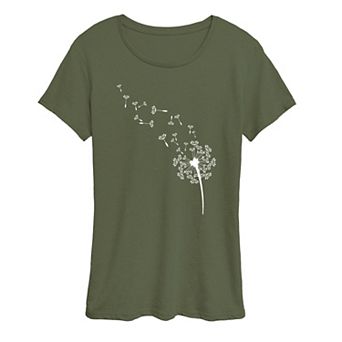 Women's Dandelion Seeds Graphic Tee