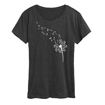 Women's Dandelion Seeds Graphic Tee