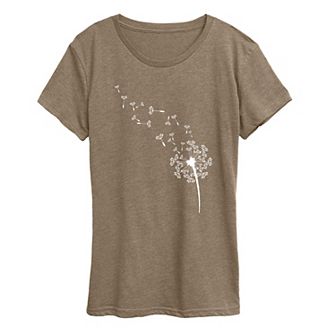 Women's Dandelion Seeds Graphic Tee
